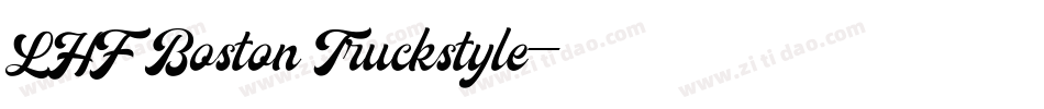 LHF Boston Truckstyle字体转换